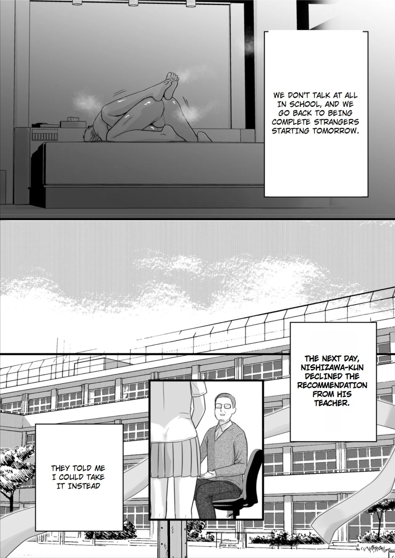 Hentai Manga Comic-You Said It'd Just Be Grinding... But You Ended up Slipping It In. Now I'm Just the Top Student's Toy 3.-Read-87